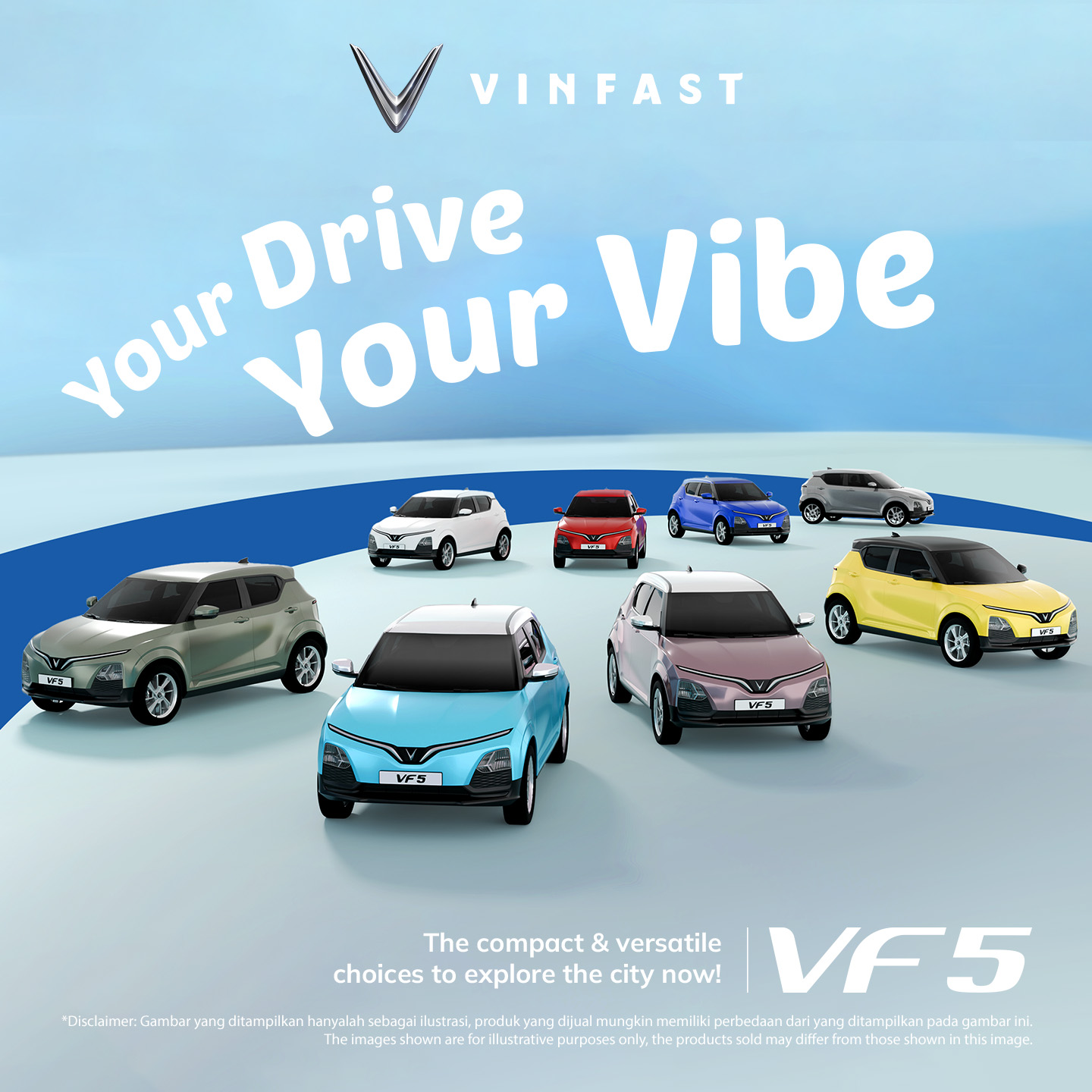 VINFAST OFFICIALLY LAUNCHES VF 5  FOR SALE IN INDONESIA